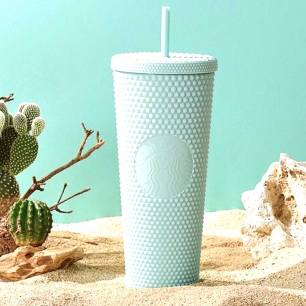 ❗️Starbucks Matte Mint Green Studded Tumbler